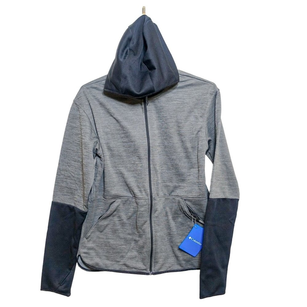 NWT Columbia Sportswear Jacket Zip-Up Hooded Gray Fleece Women's XS NEW